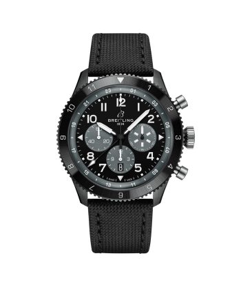 Breitling Super Avi B04 Chronograph Gmt 46 Mosquito Night Fighter Ref# SB04451A1B1X1, box and papers