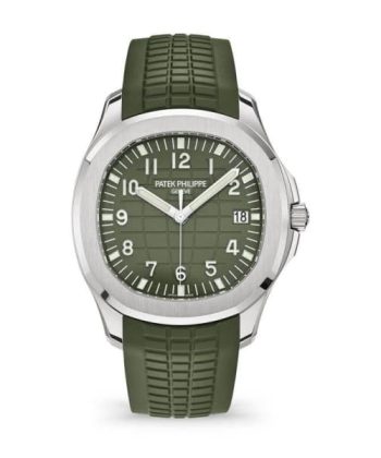 Patek Philippe Aquanaut Jumbo Date, Sweep Seconds, 18k White Gold, 42,2 mm, Ref# 5168G-010